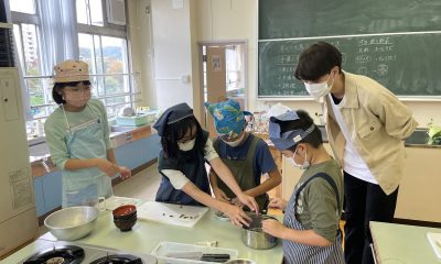【石川ゼミ】館小学校でフードロスをなくす調理実習のお手伝いを実施